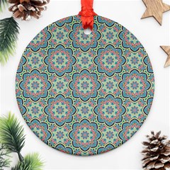 Decorative Ornamental Geometric Pattern Ornament (round) by TastefulDesigns