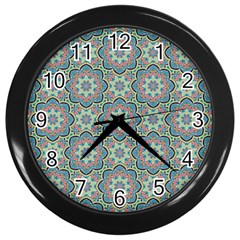 Decorative Ornamental Geometric Pattern Wall Clocks (black) by TastefulDesigns