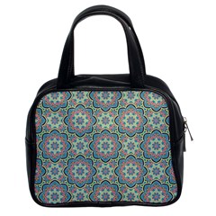 Decorative Ornamental Geometric Pattern Classic Handbags (2 Sides) by TastefulDesigns