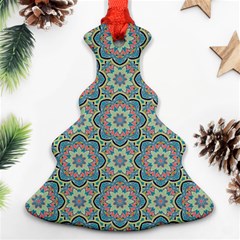 Decorative Ornamental Geometric Pattern Christmas Tree Ornament (two Sides) by TastefulDesigns