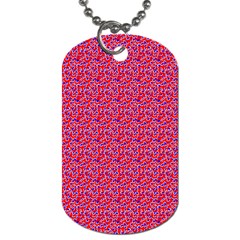 Red White And Blue Leopard Print  Dog Tag (one Side) by PhotoNOLA