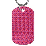 Red White and Blue Leopard Print  Dog Tag (Two Sides) Front