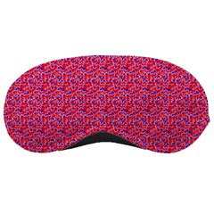 Red White And Blue Leopard Print  Sleeping Masks by PhotoNOLA