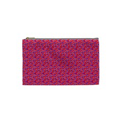 Red White And Blue Leopard Print  Cosmetic Bag (small)  by PhotoNOLA