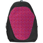 Red White and Blue Leopard Print  Backpack Bag Front