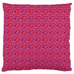 Red White And Blue Leopard Print  Standard Flano Cushion Case (one Side) by PhotoNOLA