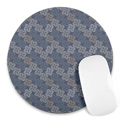 Decorative Ornamental Geometric Pattern Round Mousepads by TastefulDesigns