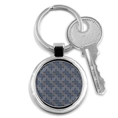 Decorative Ornamental Geometric Pattern Key Chains (round)  by TastefulDesigns