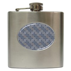 Decorative Ornamental Geometric Pattern Hip Flask (6 Oz) by TastefulDesigns