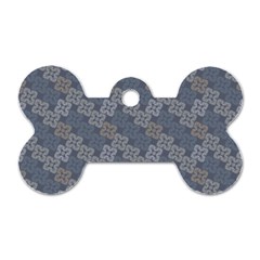 Decorative Ornamental Geometric Pattern Dog Tag Bone (two Sides)