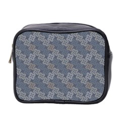 Decorative Ornamental Geometric Pattern Mini Toiletries Bag 2-side by TastefulDesigns