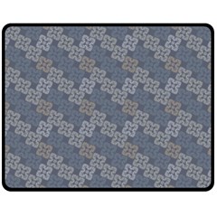 Decorative Ornamental Geometric Pattern Double Sided Fleece Blanket (medium)  by TastefulDesigns