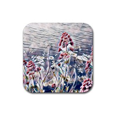 Port Flowers Rubber Coaster (square)  by DeneWestUK