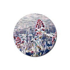 Port Flowers Rubber Round Coaster (4 Pack)  by DeneWestUK