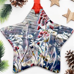 Port Flowers Star Ornament (two Sides) by DeneWestUK