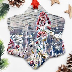 Port Flowers Snowflake Ornament (two Sides)