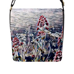 Port Flowers Flap Messenger Bag (l)  by DeneWestUK