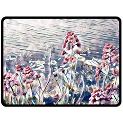 Port Flowers Double Sided Fleece Blanket (large)  by DeneWestUK