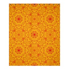 Solar Mandala  Orange Rangoli  Shower Curtain 60  X 72  (medium) by bunart