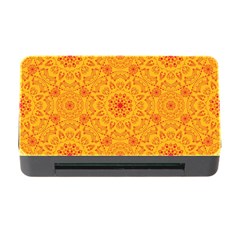 Solar Mandala  Orange Rangoli  Memory Card Reader With Cf by bunart