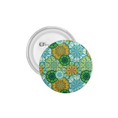 Forest Spirits  Green Mandalas  1 75  Button by bunart