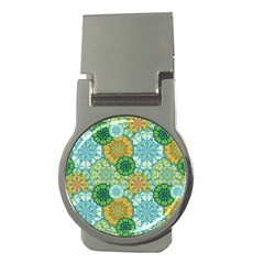 Forest Spirits  Green Mandalas  Money Clip (round)