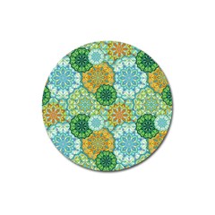 Forest Spirits  Green Mandalas  Magnet 3  (round) by bunart