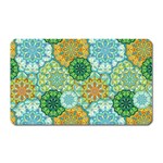 Forest Spirits. Green mandalas. Magnet (Rectangular) Front