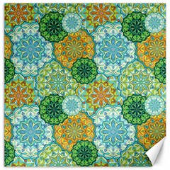 Forest Spirits  Green Mandalas  Canvas 12  X 12  by bunart