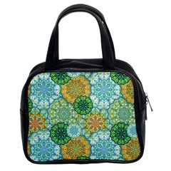 Forest Spirits  Green Mandalas  Classic Handbag (two Sides) by bunart