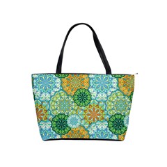 Forest Spirits  Green Mandalas  Classic Shoulder Handbag by bunart