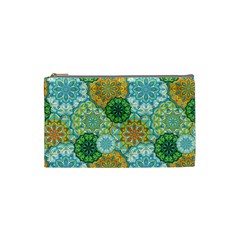 Forest Spirits  Green Mandalas  Cosmetic Bag (small)