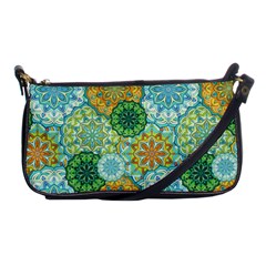 Forest Spirits  Green Mandalas  Shoulder Clutch Bag by bunart