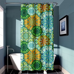 Forest Spirits  Green Mandalas  Shower Curtain 36  X 72  (stall) by bunart