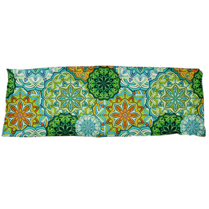 Forest Spirits. Green mandalas. Body Pillow Case (Dakimakura)