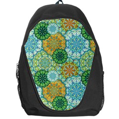 Forest Spirits  Green Mandalas  Backpack Bag by bunart