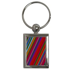 Color Stripes Pattern Key Chains (rectangle)  by Simbadda