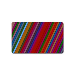 Color Stripes Pattern Magnet (name Card) by Simbadda