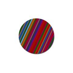 Color Stripes Pattern Golf Ball Marker (4 Pack) by Simbadda