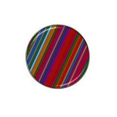 Color Stripes Pattern Hat Clip Ball Marker by Simbadda