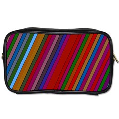 Color Stripes Pattern Toiletries Bags 2-side