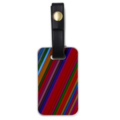 Color Stripes Pattern Luggage Tags (one Side)  by Simbadda