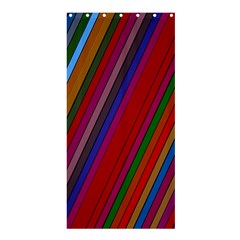 Color Stripes Pattern Shower Curtain 36  X 72  (stall)  by Simbadda