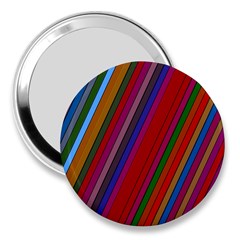 Color Stripes Pattern 3  Handbag Mirrors by Simbadda