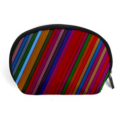 Color Stripes Pattern Accessory Pouches (large) 