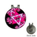 Star Of David On Black Hat Clips with Golf Markers Front