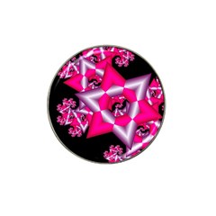 Star Of David On Black Hat Clip Ball Marker (4 Pack) by Simbadda