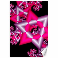 Star Of David On Black Canvas 20  X 30   by Simbadda