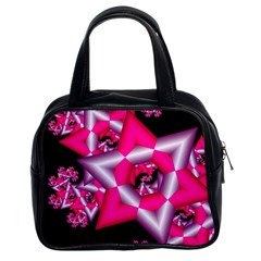 Star Of David On Black Classic Handbags (2 Sides) by Simbadda