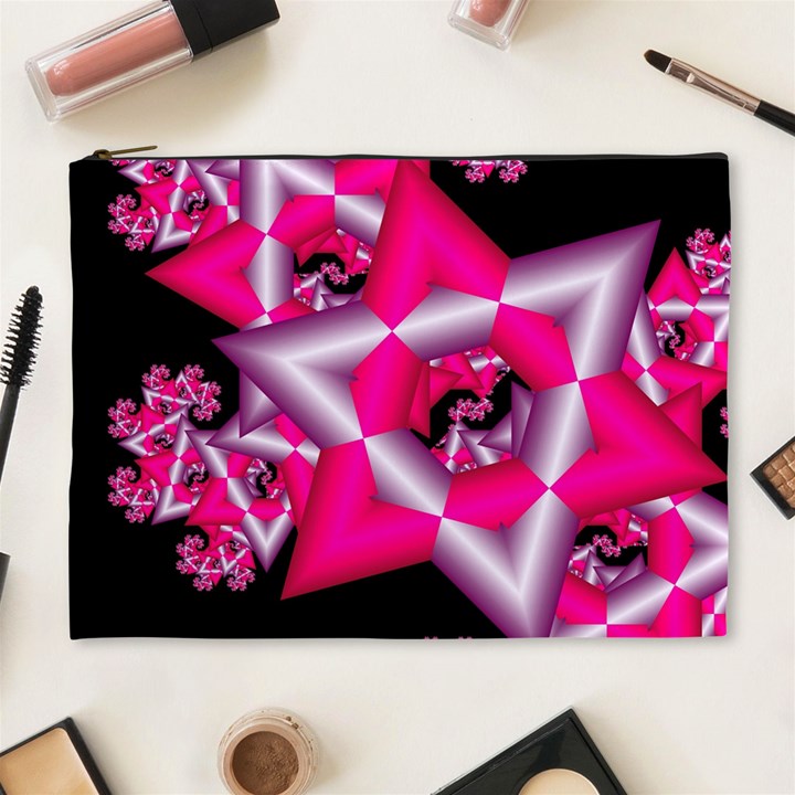 Star Of David On Black Cosmetic Bag (XL)